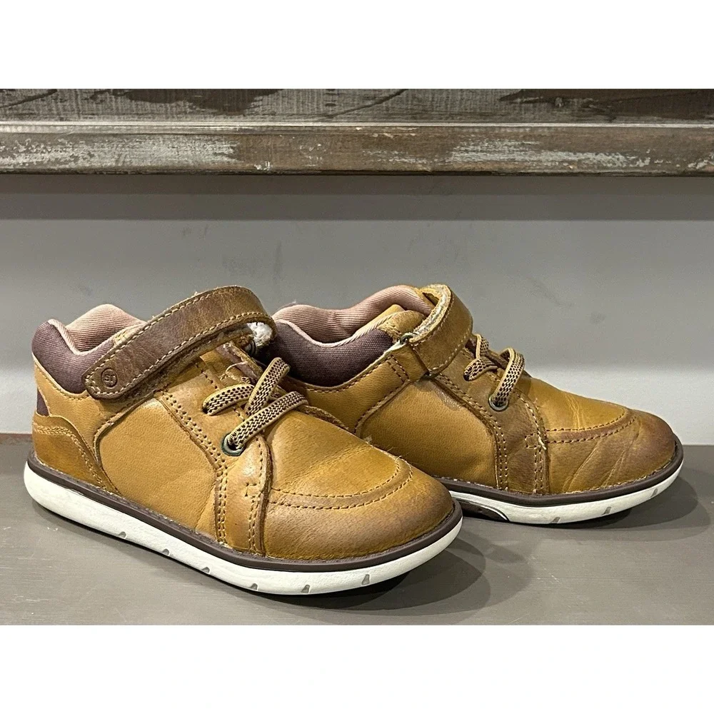 Stride‎ Rite Boy's SRT Anders Fashion Boot, Honey Brown Size 9W Toddler